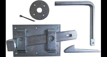 Deltafix boerenklinkstel compleet verzinkt 120mm x 85mm 1 st.