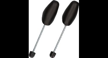 Storage Solutions schoenspanners - 2x stuks - zwart - metalen veer - kunststof - maat 37 tot 48