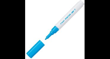 Pilot Pintor Lichtblauwe Verfstift - Fine marker met 1,0mm schrijfbreedte - Inkt op waterbasis - Dekt op elk oppervlak, zelfs de donkerste - Teken, kleur, versier, markeer, schrijf, kalligrafeer…