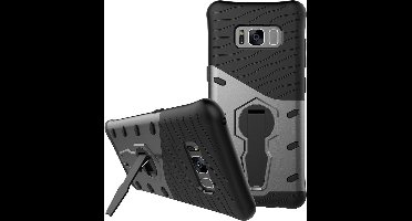 Sniper S8-101, Case voor Galaxy S8, draaibaar statief, uitsparingen voor warmte, donkergrijs