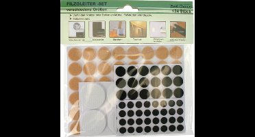 Anti krasvilt - 3 kleuren - 124 viltjes - Vloerbescherming - Antikras - Antislip - stoelen