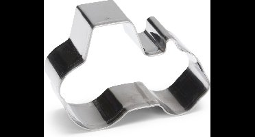 uitsteekvorm Traktor 7 cm RVS zilver