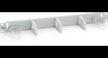 Equip 327312 19 inch Cable Management Panel w. 5 holder, 1U light Grey