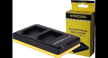 PATONA Dual Quick-Charger f.Olympus Li40B, Li-40B