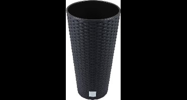 Bloempot Buiten Hoog Rond Rato Tubus 40cm ANTRACIET Prosperplast