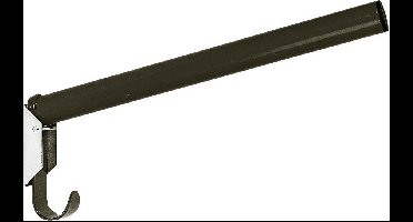 Excellent opvouwbare zadelhouder - Zadelsteun voor paarden en pony's - zadelblok stalinrichting met haak - 44 cm lang - zwart