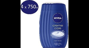 NIVEA Douchecrème XXL - Crème Care  - Voordeelverpakking 4 x 750 ml
