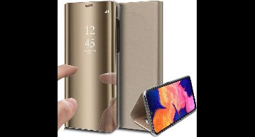Hoesje geschikt voor Samsung Galaxy A10 - Book Case Spiegel Goud