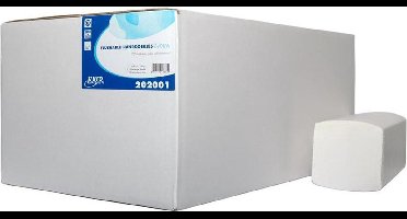 Handdoek 21.5x25cm ZZ Flush 2laags 3184stuks (202001)