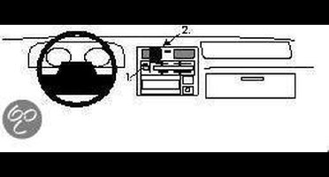 Brodit ProClip houder geschikt voor Toyota HiAce / Traveler 1996 - Center mount