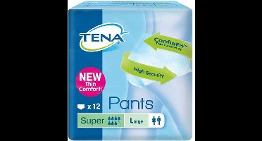 Tena Pants Super - mt L - 12 st - Incontinentiebroekjes