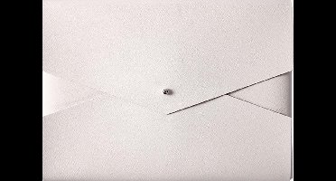 Shop4 - Geschikt voor 13 inch Laptop Hoes - Sleeve Envelop Wit