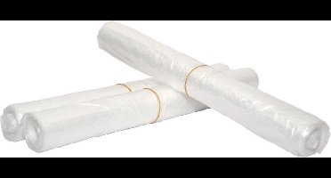 Afvalzak transparant 50 liter 630x700 mm - Doos 50 rol x 20 zakken