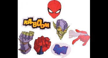 Amscan Fotoprops Spider-man 12 Stuks
