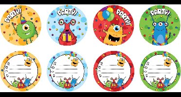 Haza Original Uitnodigingen Monster Party 6 Stuks