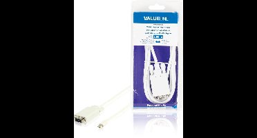 Valueline VLMB37800W20 Mini Displayport-adapterkabel Mini-displayport Mannelijk - Vga Mannelijk Wit 2,00 M