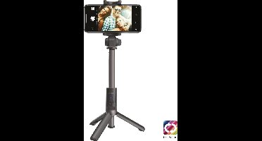 SBS Mobile Bluetooth Tripod Selfie Stick met Knop - Zwart