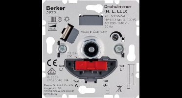 Berker inbouwdimmer LED 3-100 watt / universeel 20-500 watt, alleen inbouwdeel