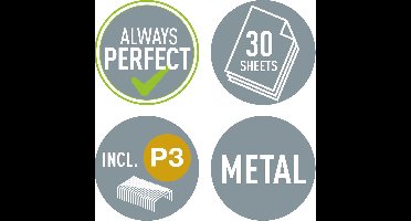 Leitz - Nietmachine - WOW - Blauw - Blister