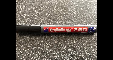 Viltstift Edding 250 whiteboard rond zwart 1.5-3 mm