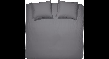 Cinderella Morning Dekbedovertrek - Tweepersoons - Lits-Jumeaux Extra Breed - 260x200/220 cm - Antraciet + 2 kussenslopen 60x70