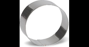 uitsteekvorm Cirkel 8 cm RVS zilver