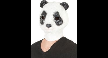 Latex panda masker voor volwassenen - Verkleedmasker - One size