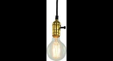 Groenovatie Vintage Hanglamp - E27 Fitting - Goud - Zwart
