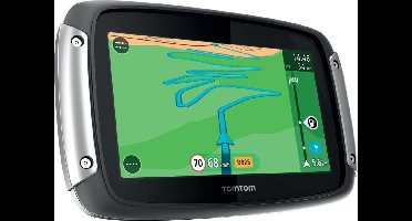TomTom Rider 400 EU navigator -  Vast 10,9 cm (4.3") - Touchscreen - 280 g - Zwart, Zilver