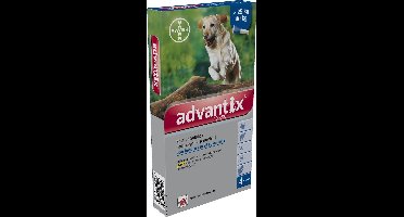Bayer Advantix Vlooien & Teken Pipetten - Hond 25 tot 40kg - 4 stuks