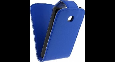 Xccess Leather Flip Case LG Optimus L3 II E430 Blue