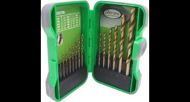 Hofftech Boorcassette HSS - 15-delig - 1,5-10 mm - Voor metaalbewerking