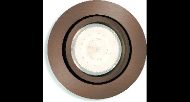 Philips Shellbark - Inbouwspot - 1 Lichtpunt - koper/messing - 1 x 500lm