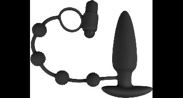 Triple Pleasure Cockring Met Plug