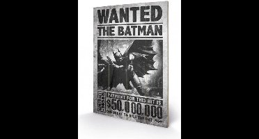 Merchandising BATMAN - Printing on wood 40X59 - Wanted