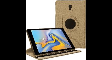 Hoesje geschikt voor Samsung Galaxy Tab A 10.5 (2018) - 360 Graden Draaibaar Book Case Hoes van iCall - Goud