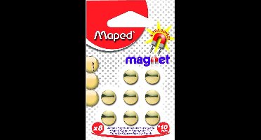 Magneten 10 mm - goud metallic x 8