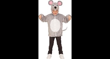 "Vest met capuchon muis voor kinderen - Kinderkostuums - 86/92"