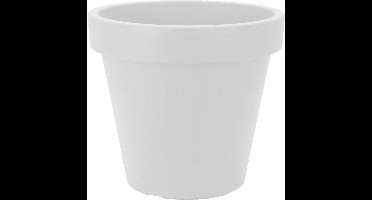 Relaxwonen - Kunststof Bloempot - doorsnede 50 cm - hoogte 42 cm - kleur wit