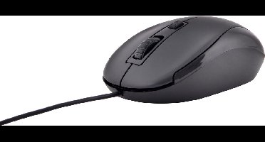 Mouse with Cable and Optical Sensor Bluestork M-W-OFF10 Black 1200 DPI