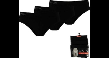 Apollo dames slips | MAAT L | 3-pack | zwart