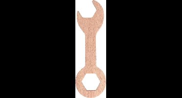 Mamamemo Steek/ Ringsleutel Hout 17 Cm