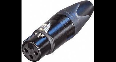 NEUTRIK - XLR KABELDEEL, 3-POLIG VROUWELIJK, VERZILVERD, ZWART (NC3FXX-BAG)