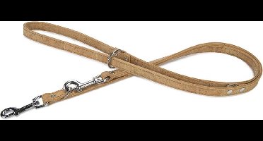 Beeztees leren dressuurlijn Cork. Naturel. 200 cm x 18 mm.