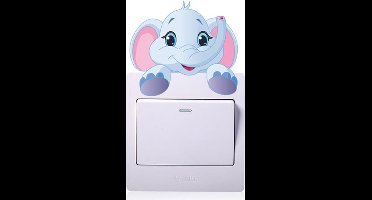 Hiden - Muurstickers Babykamer - Muurstickers Dieren - Huisdecoratie - Muurstickers Kinderkamer - Olifant