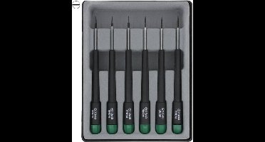 Donau Elektronik Schroevendraaierset Elektronica en fijnmechanica 6-delig Plat