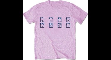 BT21 - Group Squares Heren T-shirt - S - Roze