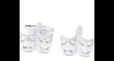 Manchetknopen - Theater Thema Lachend en Huilend Beeld