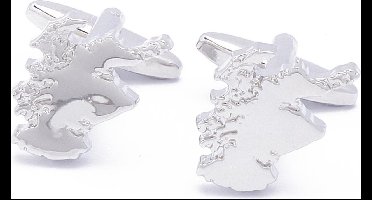 Manchetknopen - Schotland Kaart Outline