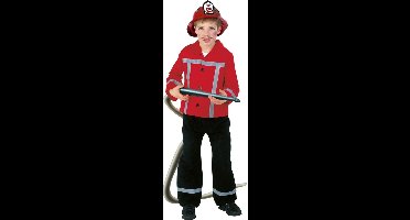 Rubie's Verkleedkostuum Brandweer Junior Maat 152 Rood/zwart